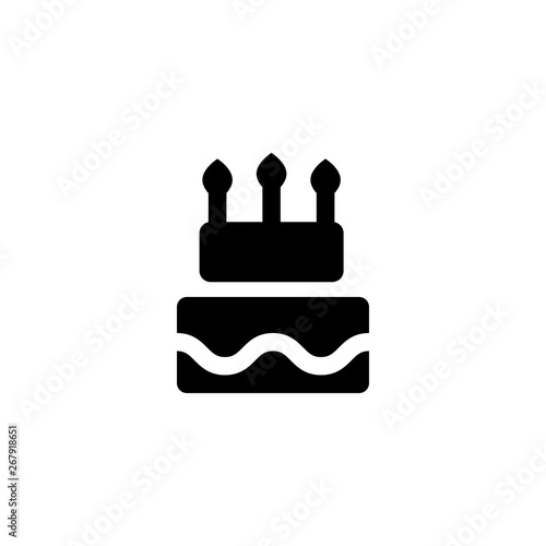 cake, sweet icon vector illustration