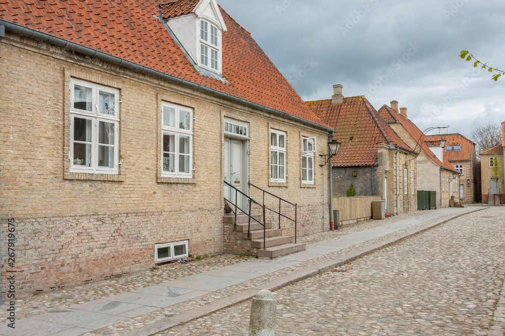 Old house in Christiansfeld, Denmark.