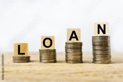 Financial loan agreement concept. photo