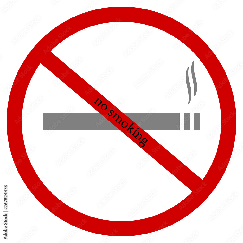 Sign smoking is prohibited. Vector illustration. - Vector Sign smoking is prohibited. Vector illustration. - Vector