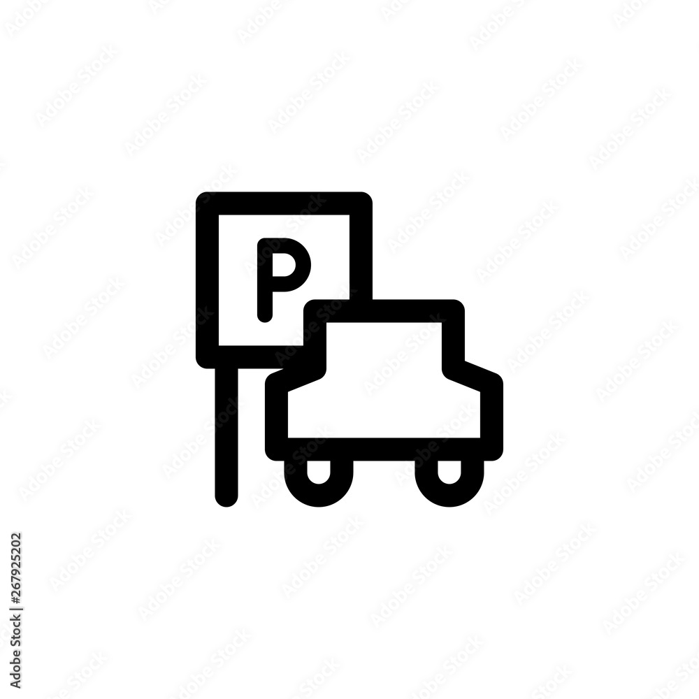 car parking icon vector illustration car parking icon vector illustration