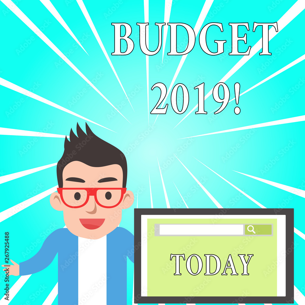 Text sign showing Budget 2019. Business photo text estimate of income and expenditure for current year Text sign showing Budget 2019. Business photo text estimate of income and expenditure for current year