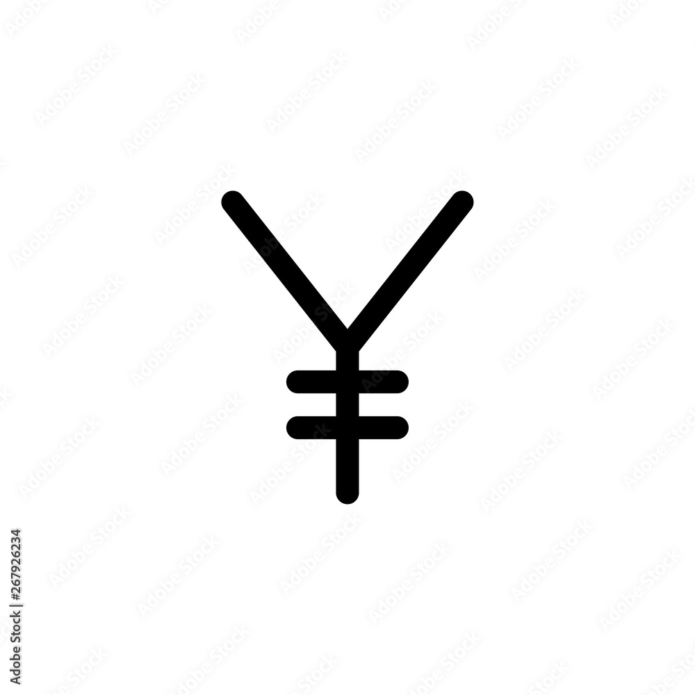 Fototapeta premium japan yen icon vector illustration