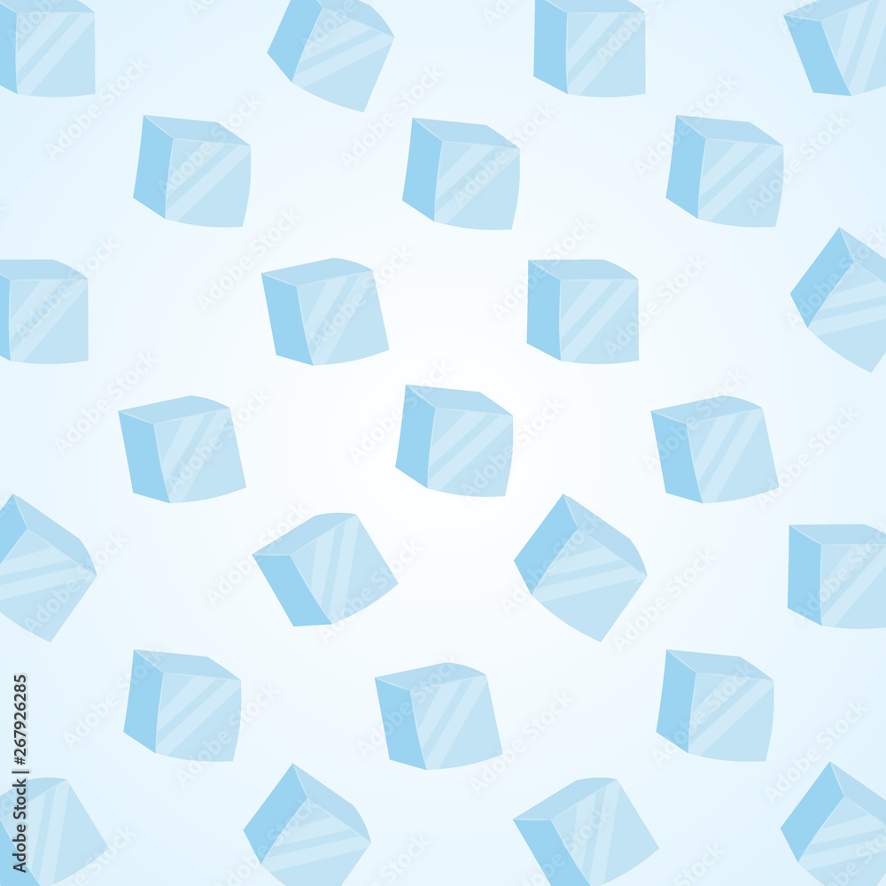 Ice cubes. Cold transparent frozen block. Vector stock illustration Ice cubes. Cold transparent frozen block. Vector stock illustration