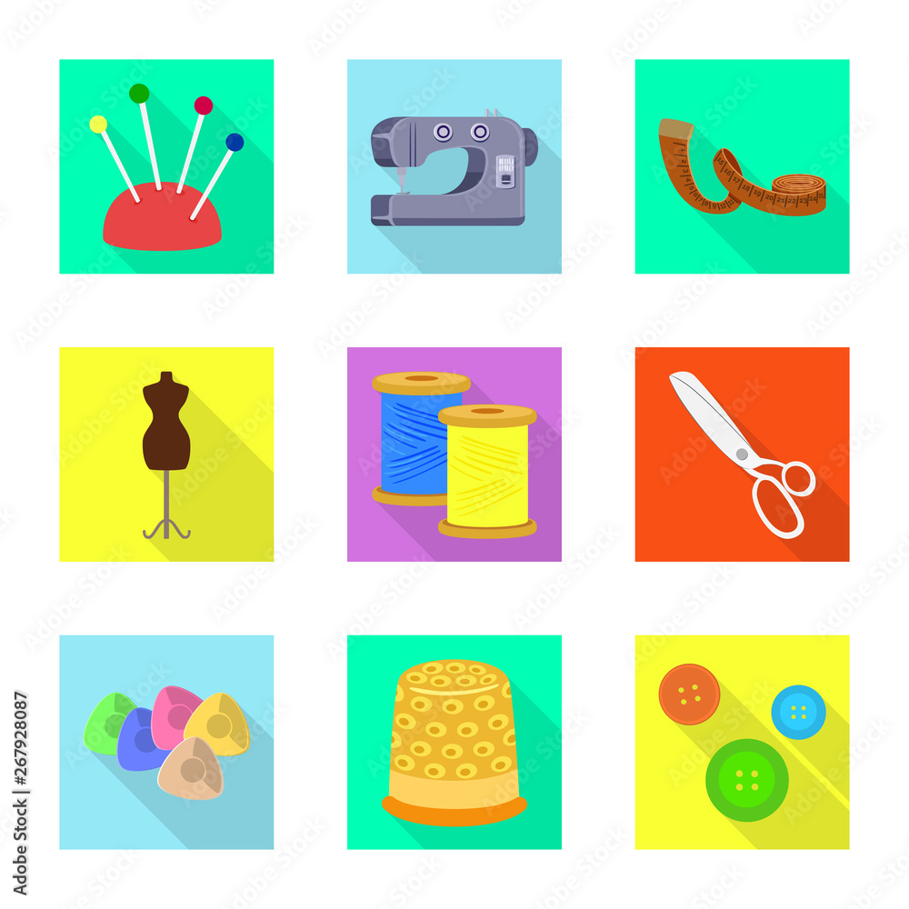 Vector design of craft and handcraft icon. Set of craft and industry stock symbol for web.