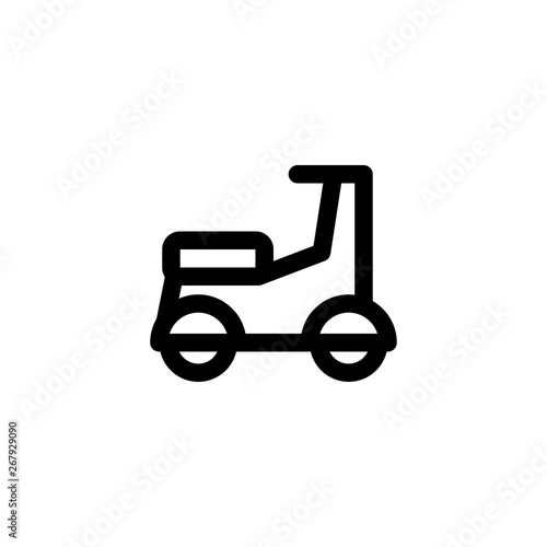 moped motorcylcle icon vector illustration