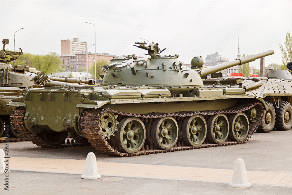 fighting tanks on the central embankment in Volgograd fighting tanks on the central embankment in Volgograd