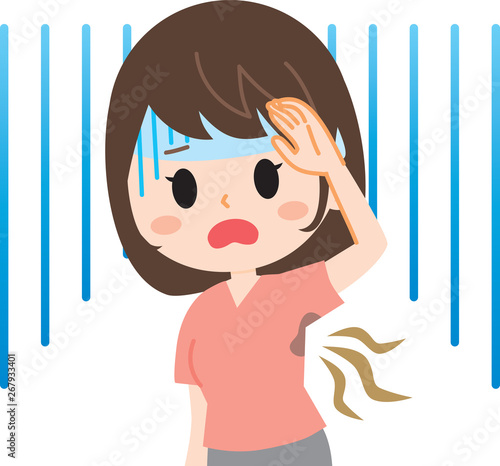 ワキガに悩む若い女性
