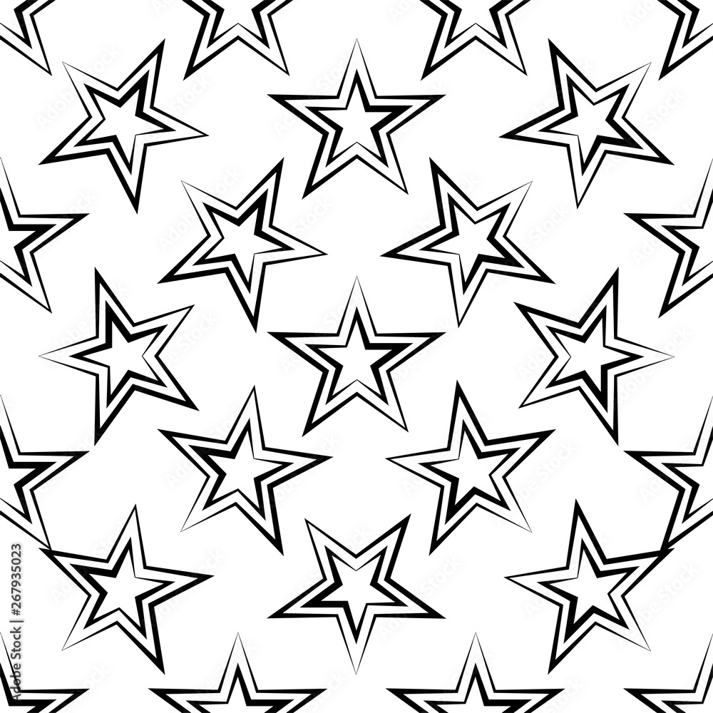 Star Seamless Pattern Design Star Seamless Pattern Design