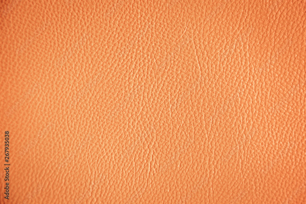 Fototapeta premium Texture orange artificial leather
