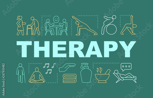 Physical therapy word concepts banner