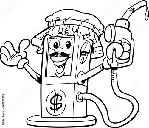 Gas pump mascot