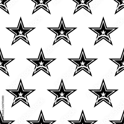 Star Icon Seamless Pattern  Star Shape Icon