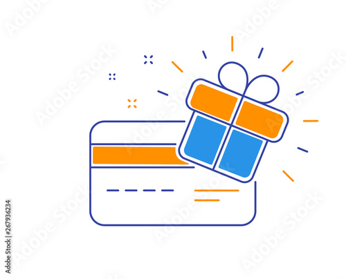 Loyalty gift card, collect bonus and earn reward. Redeem gift, win present card. Benefit collecting. Loyalty points program. Winner coupon. Present box. Bonus vector