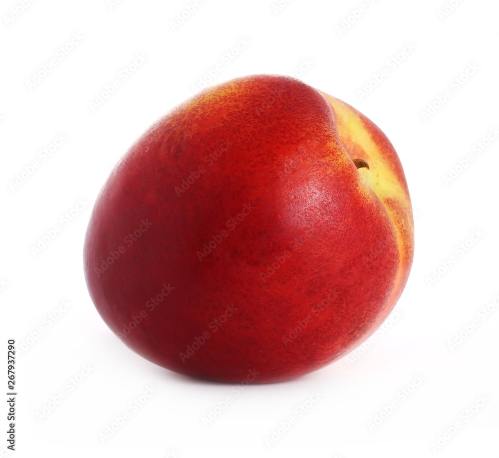 Fresh ripe peach fruit isolated on white background Fresh ripe peach fruit isolated on white background