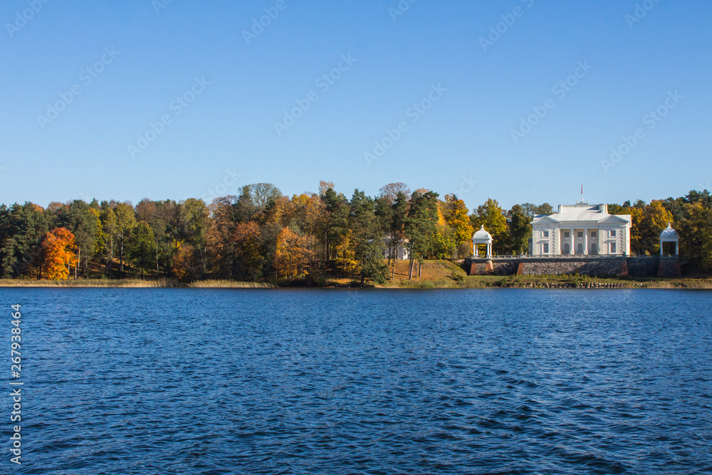 Uzutrakis is an old manor on the shores of Lake Galve in Trakai. Lithuania