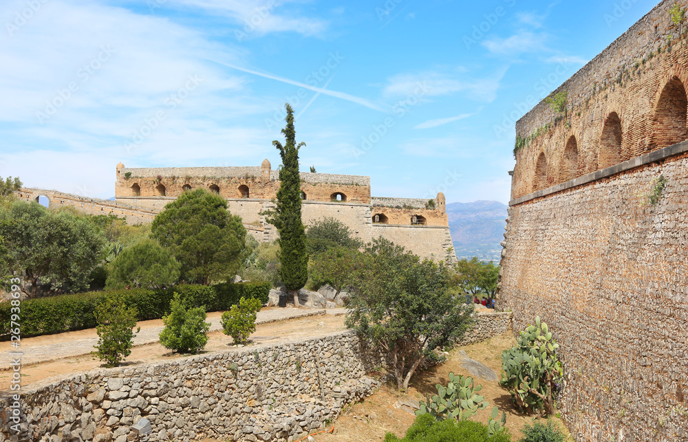 Palamidi fortress in the town of Nafplio Argolis Greece