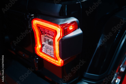 Led taillight of the modern suv car