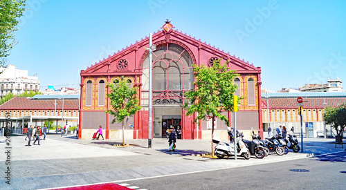 Mercado de San Antonio en Barcelona, Catalunya, España, Europa