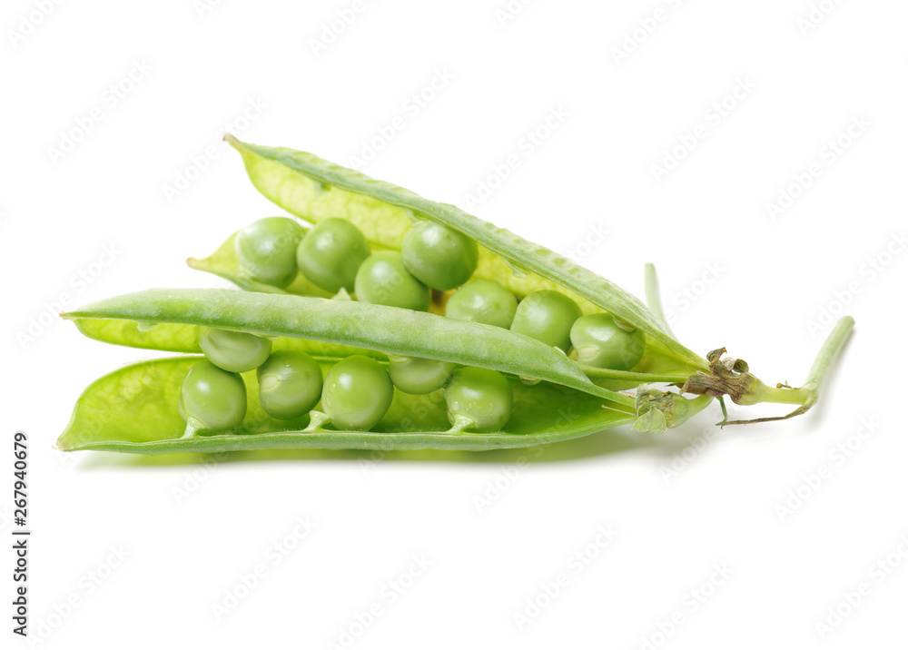 Fresh peas isolated on white background Fresh peas isolated on white background