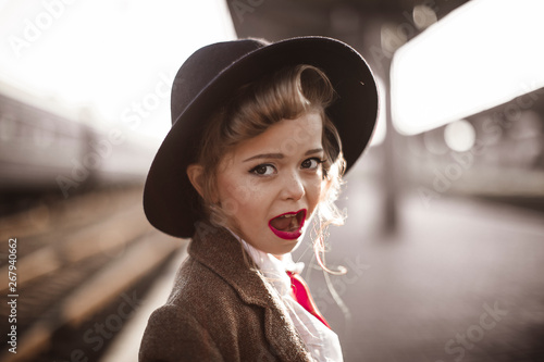 Adorable little girl traveling. KIds. Kid girl. Childhood. Vacation. 