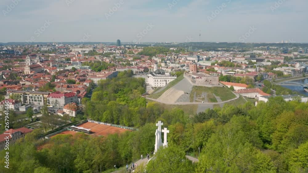 Aerial view of Vilnius old town Aerial view of Vilnius old town