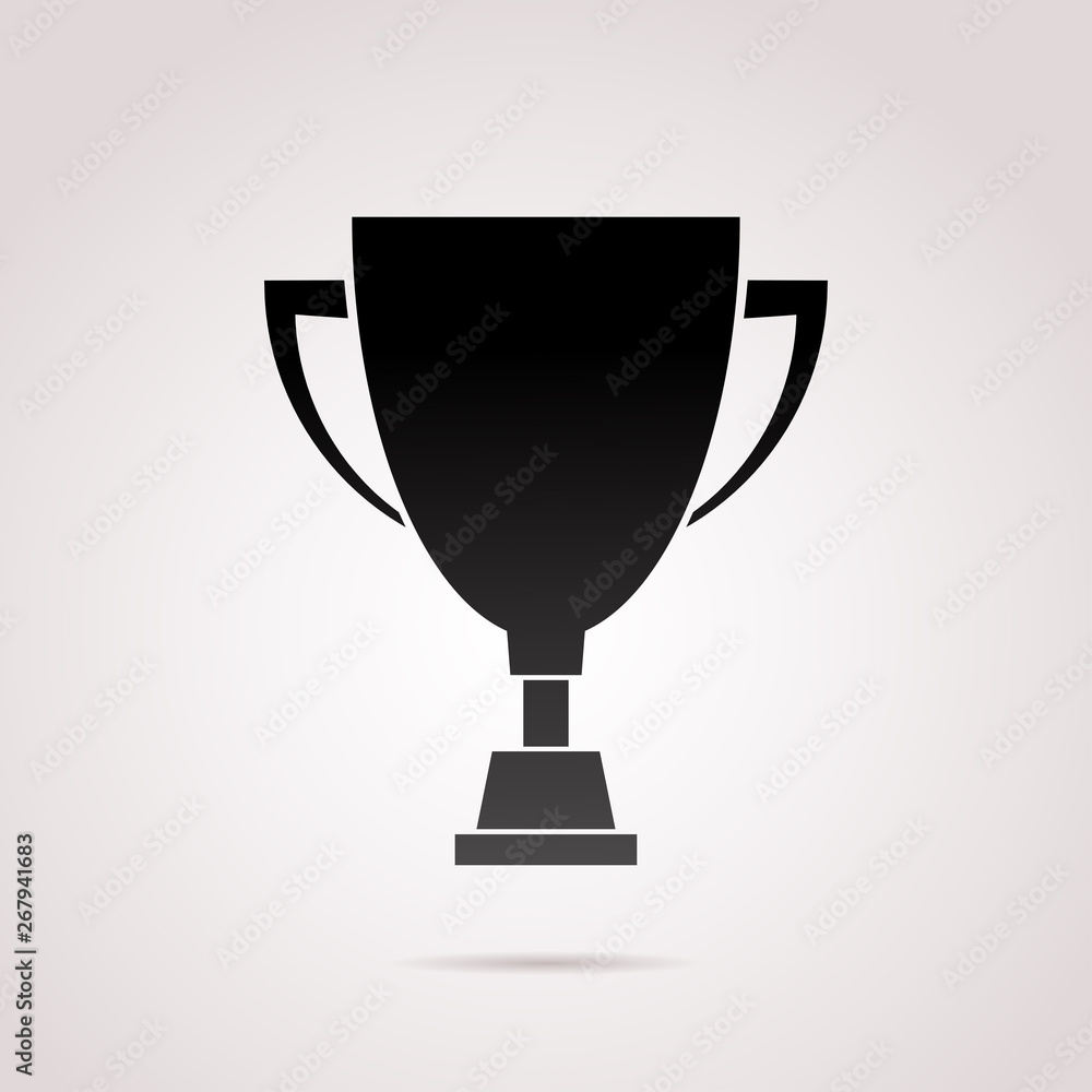 Trophy cup vector icon. Trophy cup vector icon.