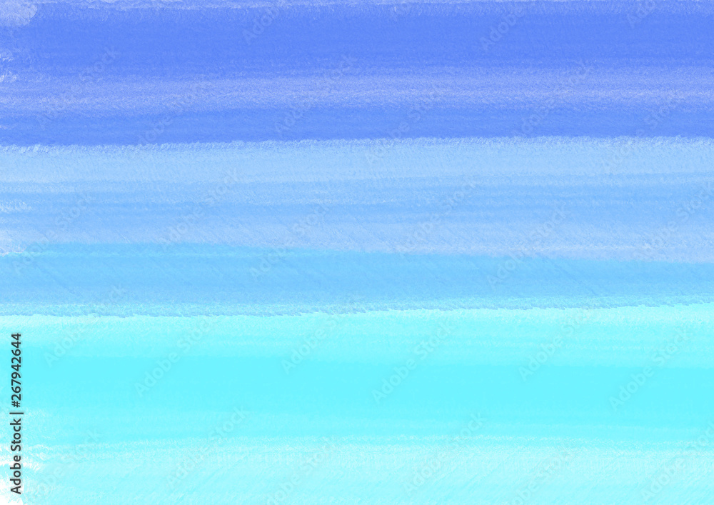 Watercolor-style sky and sea colors 水彩風の空と海の色
