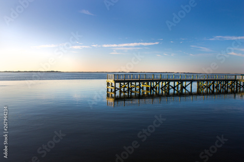 pier at sunset