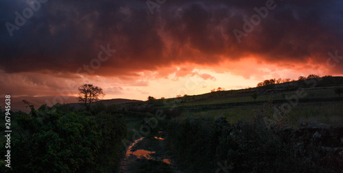 atardecer de tormenta