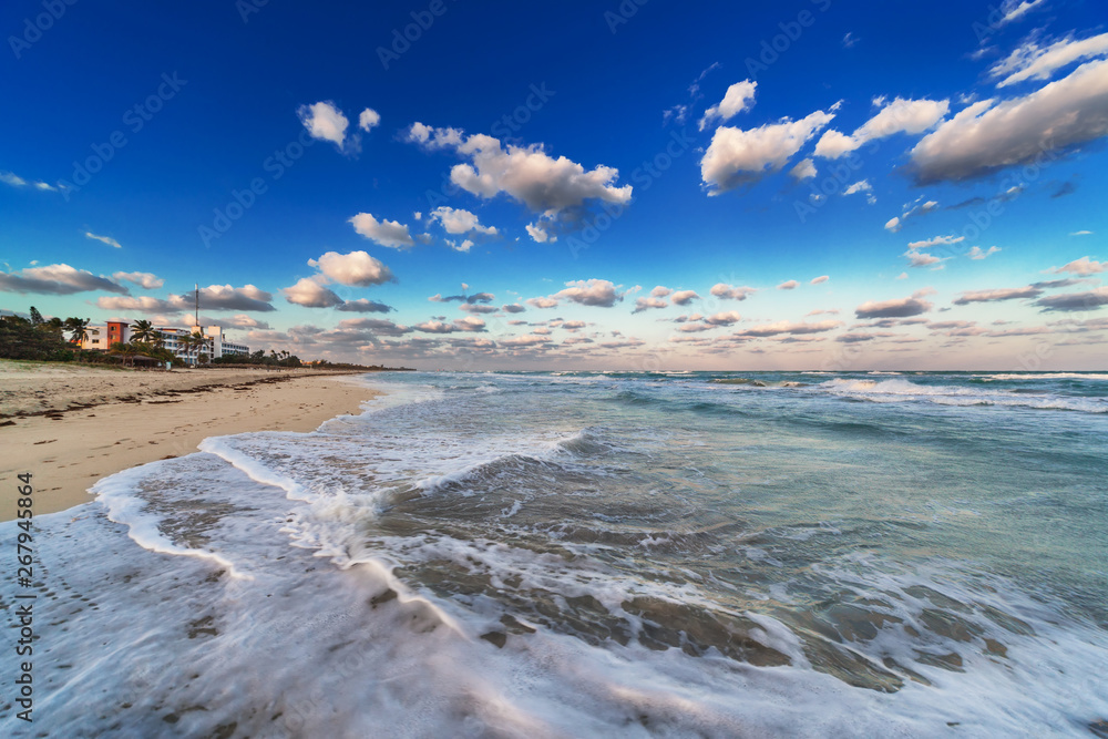 hotel on the sandy beach