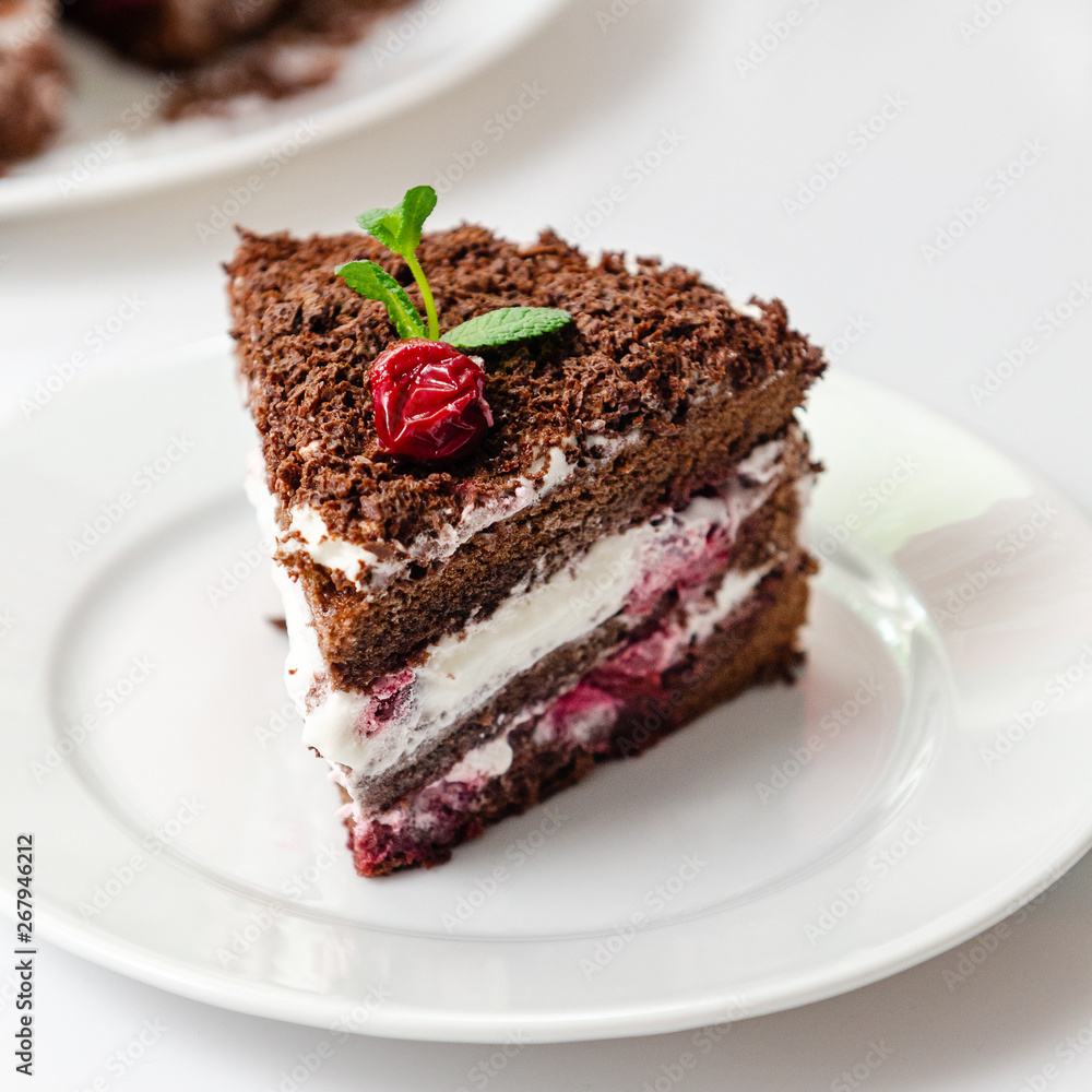 German chocolate cake Black Forest Cake, Schwarzwald pie. German chocolate cake Black Forest Cake, Schwarzwald pie.