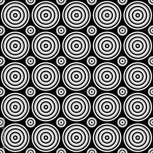 Geometrical repeating pattern - vector concentric circle design background
