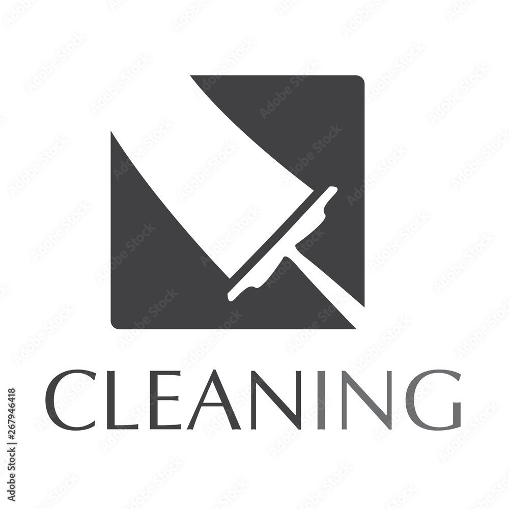 vector logo of cleaning and sweep service vector logo of cleaning and sweep service