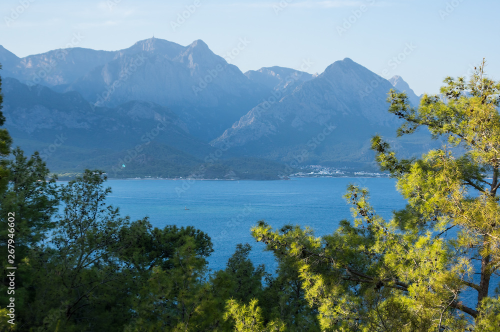 View of mountains in Kemer, Turkey