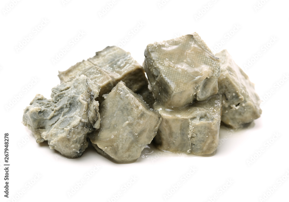 Smelly tofu on white background Smelly tofu on white background