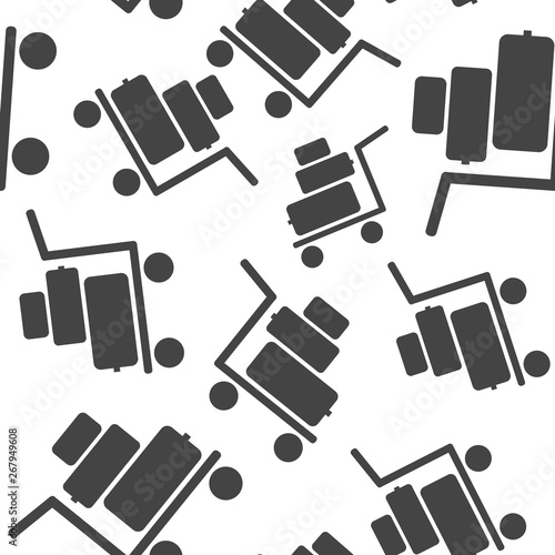 Vector icon shows the presence of porters seamless pattern on a white background.