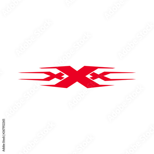 letter X abstract logo vector illustration icon element isolated