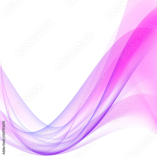  abstract pink waves on white background