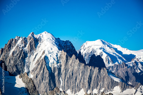 Aiguille verte et Mont Blanc