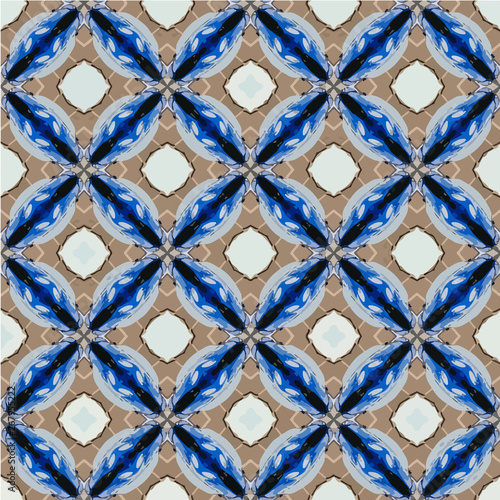 Abstract decorative islamic multicolor mosaic texture. Ornamental seamless pattern.