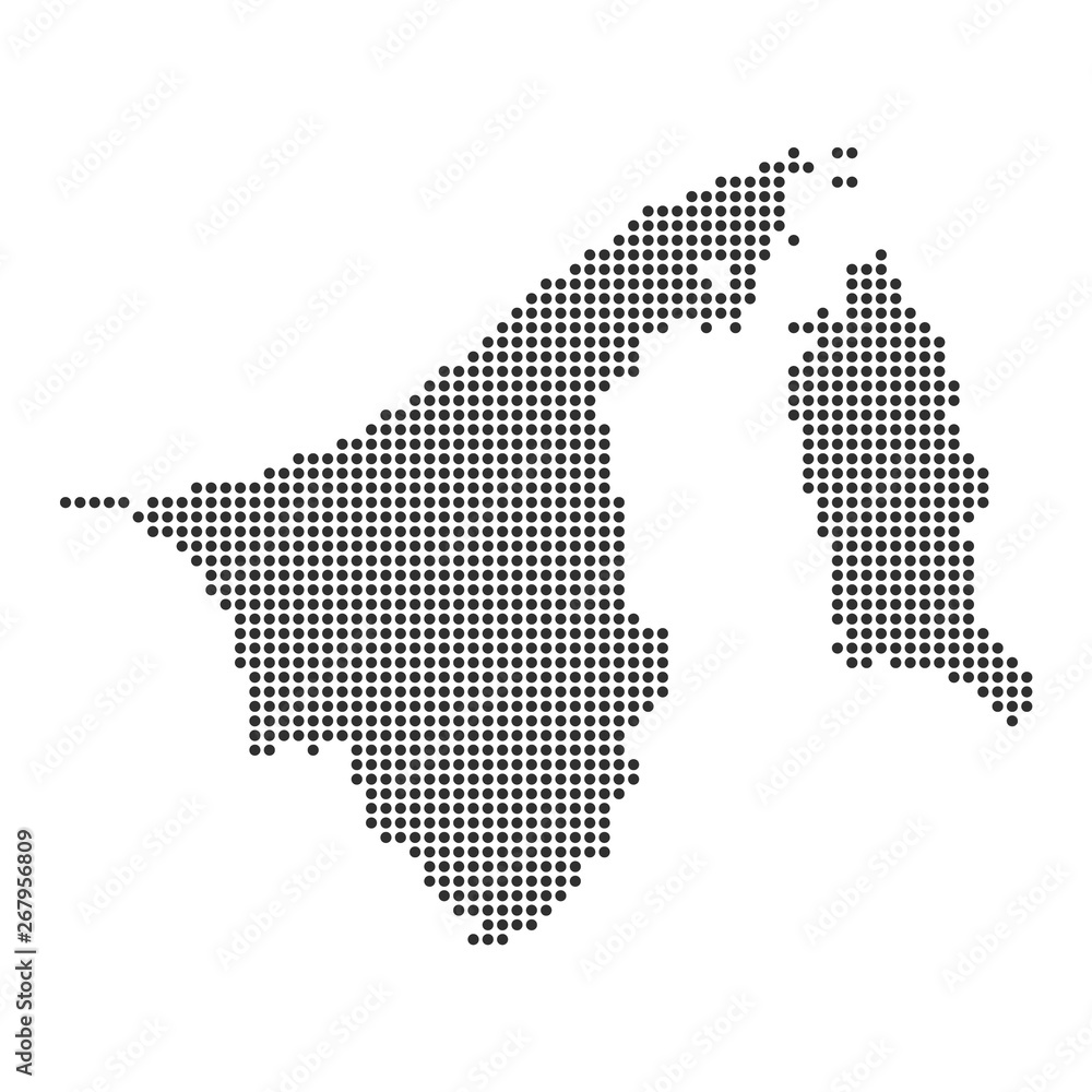 Obraz premium Map with dot