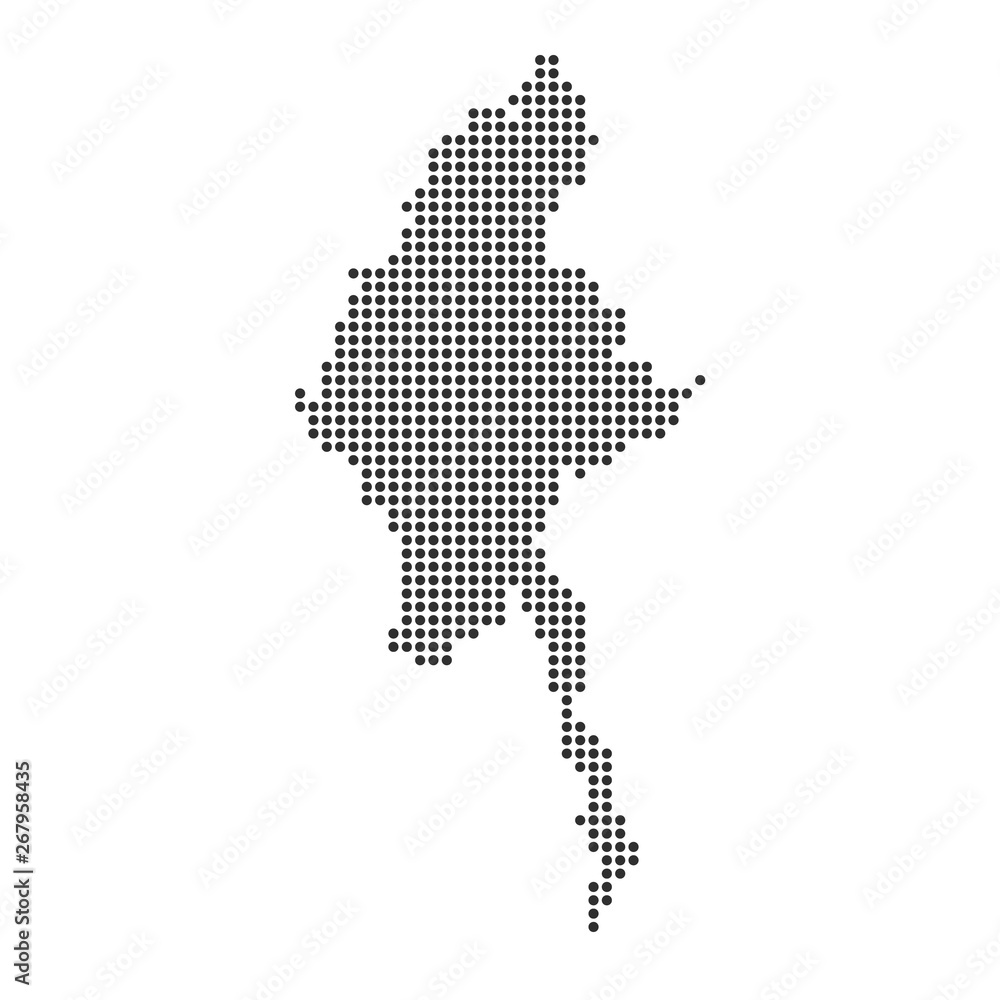 Obraz premium Map with dot
