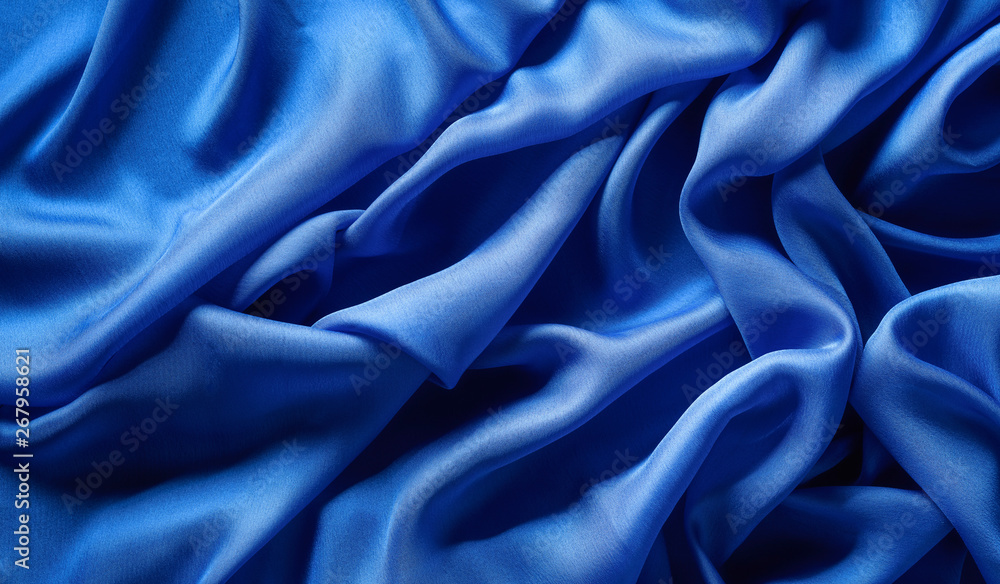 Fototapeta premium Silk satin fabric texture background.