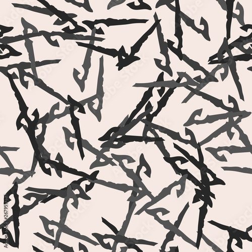 Urban UFO camouflage of various shades of gray and nude colors