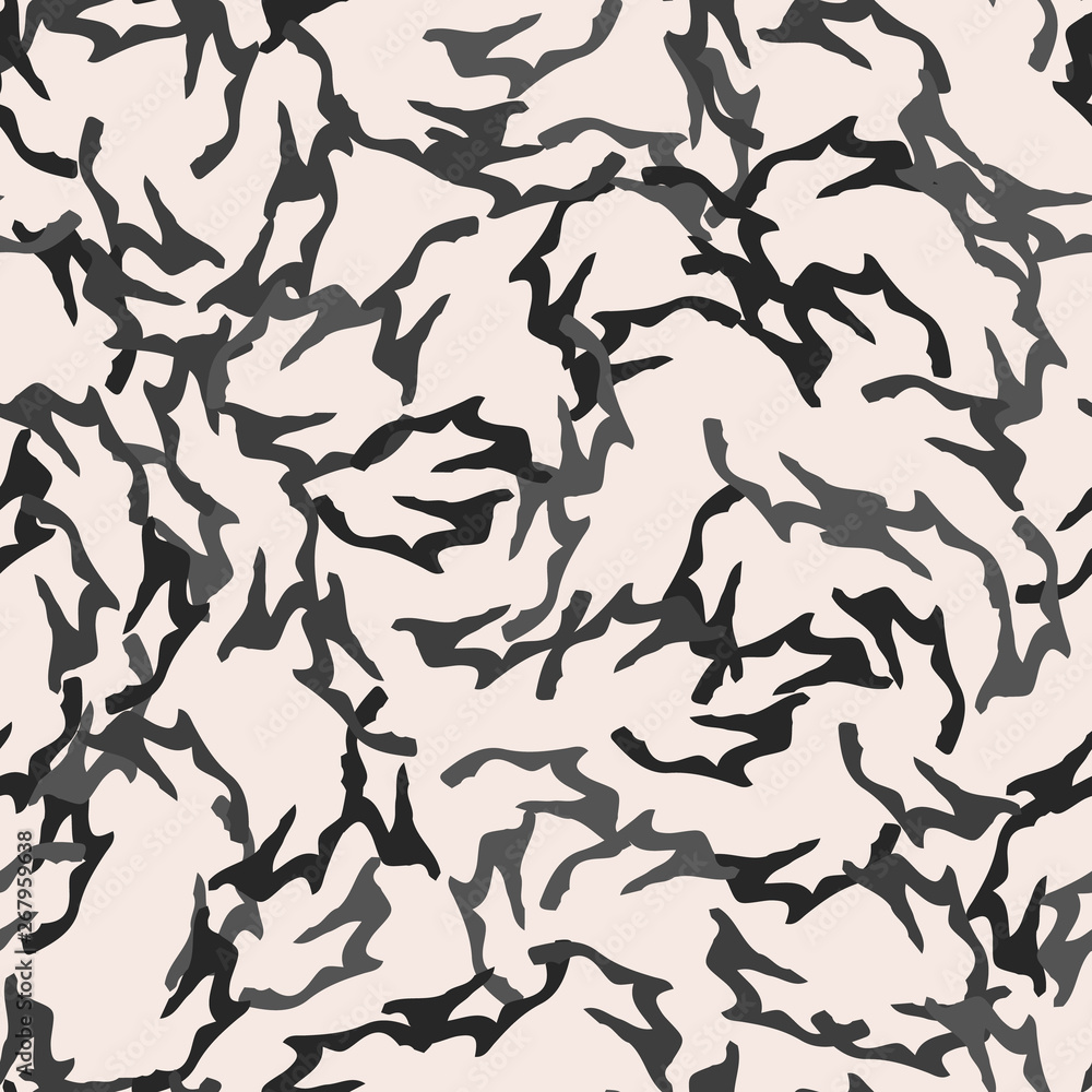 Urban UFO camouflage of various shades of gray and nude colors Urban UFO camouflage of various shades of gray and nude colors