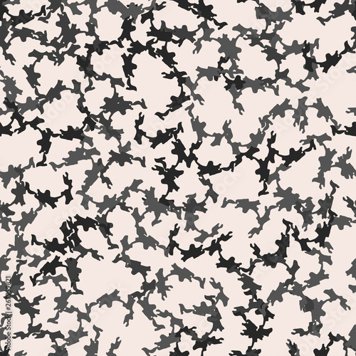 Urban UFO camouflage of various shades of gray and nude colors