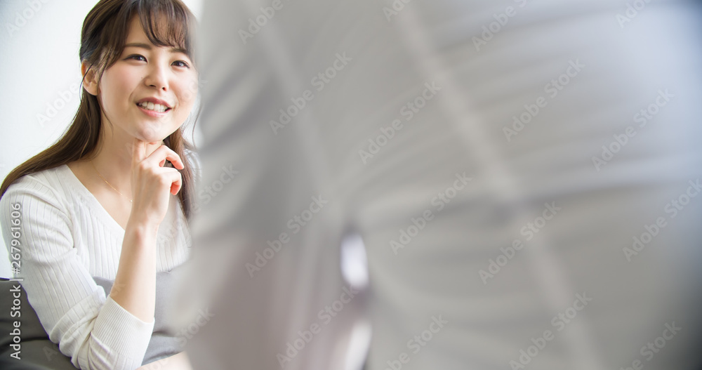 Fototapeta premium 会話・女性