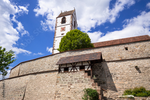 Fortified church at Bergfelden south Germany photo