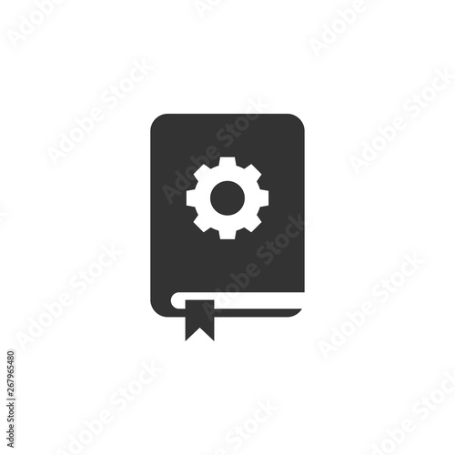 Guide book support icon graphic design template vector